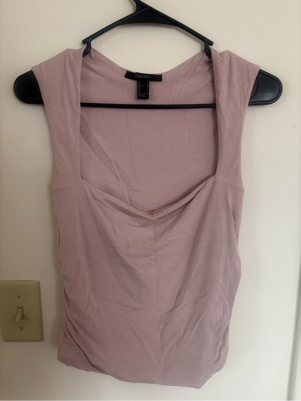 Forever 21 Dusty Pink Scoop Neck Tank Top